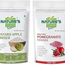NATURE'S GIFT - FOR THOSE WHO CARE'S Custard Apple & Pomegranate Fruit Powder -1 KG Each (Super Saver Combo Pack)-image-54