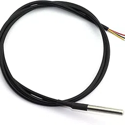 ROBODIUM DS18B20 Waterproof Digital Temperature Sensor Probe, 1-Wire Interface, -55°C to 125°C Range, 1 Meter Cable, 6mm x 30mm Probe, Stainless Steel, ±0.5°C Accuracy-picture-14