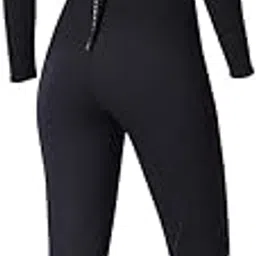 GAH Women 3mm Neoprene One-Piece Wetsuit Long Sleeve Diving Back Zip Jumpsuit L-image-22