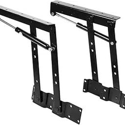 Kawachi Practical Lift Up Coffee Table, Mechanism Hardware Top Lifting Frame Furniture Hydraulic Hinges Standing Desk Frame Rack Hinge Rack Bracket Set of 2 Pcs (Modern)-picture-26