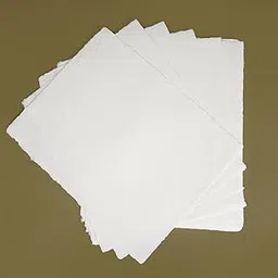 Handmade Cotton Deckle Edge Paper, A4 Size, Set of 20, White (A4)-picture-32