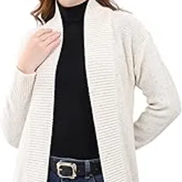 monte carlo Women Regular Fit Self Design Collar Neck Open Front Full Sleeve Winter Cardigan|Cozy and Stylish Knitted Design | Sweater for Ladies | Cardigans Sweater for Women's (Pack of 1)-picture-49