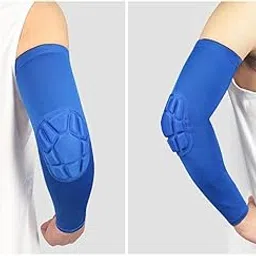 Bnf®Elbow Support Compression Honeycomb Pad Brace Joint Arm Sleeve Sport Blue XL|Sporting Goods | Team Sports |1 Piece Elbow Pad-picture-28