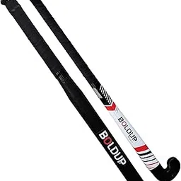 Boldup Strong Wooden Hockey Sticks for Beginners and Practice for Men and Women Combo of (Black Bassbat+ Hockey)-picture-13