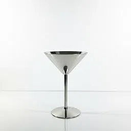 Modern Steel Decorative Wine Glass, Nickel Finish, 17cm Height, Martini Style Bar Display Piece for Living Room, Home Decor-picture-21