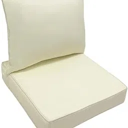 VELURA Outdoor Deep Seat Cushion Set Universal Furniture Patio Chair for Couch Sofa White|1 Outdoor Deep Seat Cushions Set|Other TV, Video & Home Audio| TV Video & Home Audio |Consumer Electronics-image-12