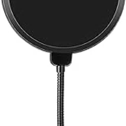 AMG Music Professional Microphone Pop Filter Mask Shield for Blue Yeti and other Microphone, Dual Layered Wind Screen 360° Gooseneck for Vocal Recording and Live Broadcasting (Mic Puff Pop Filter)-image-8