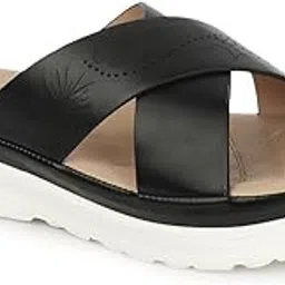 Carlton London Women Comfortable Flat Round Toe Slip On fashion Slide Sandal for Daily use, Office use, Casual use-image-3