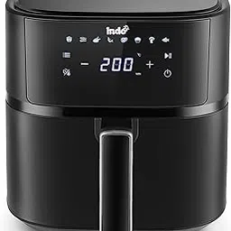 Indo 4L Digital Air Fryer with Touch Panel, 90% Less Fat, 8 Preset Modes, 360° Air Circulation, 1500W, 4L Capacity, 1 Year Warranty (Black)-picture-32