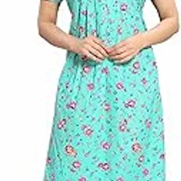 soulemo Women's Cotton All Over Print Maxi Maternity Nighty-picture-48