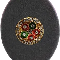 vidhya kangan Handmade Fancy Stone stud Work Saree pin Brooch for Women Jewellery Latest Stylish Crystal Unisex Floral Shape Brooch for Women/Girls (sku-bro2716)-picture-58