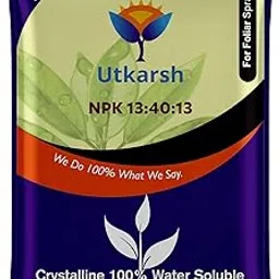 Utkarsh NPK (13 : 40 : 13) (Speciality Crystalline 100% Water Soluble Complex Fertilizer, Drip Irrigation) Healthy Vegetative Growth of Plant, Increase Flowering, Fruiting (900 gm; Pack of 1)-picture-11
