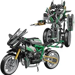 EXOMOON Deformation Robot Toys- Deformed Motorcycle Robot Building, Motorcycle Toy Building Block Kits, Build A Motorcycle Model for Boys Over 8 Years Old,515 Pieces-picture-23