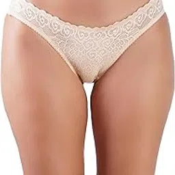 hawkesburry Women's Medium Coverage Soft Touch Microfiber Nylon Elastane Stretch Mid Waist Lace Styled Bikini.-picture-27