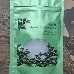 Avyukta AyuHerbs Natural Hair Color (Medium Brown)200gm, Herbal Hair Colour for Women and Men - Ammonia Free Hair Colour Powder - Natural Hair Colour Without Chemical, Smooth & Silky Hair-image-1