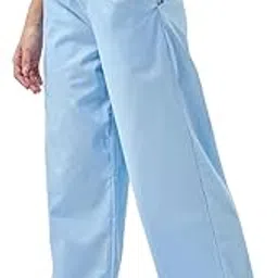bewakoof Women's Solid Regular Fit Cotton Pyjama_ 604941 Blue XL-picture-54