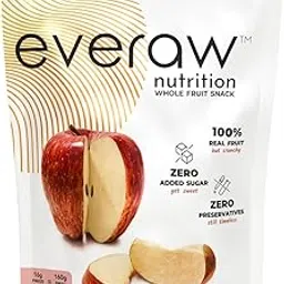 Everaw Apple Whole Fruit Snack | Naturally Sweet, No Added Sugar or Preservatives | Low Calorie, High Fiber, Crunchy Snack for Kids & Travel | 16g Pack-picture-17