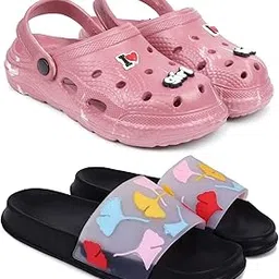 pampy angel Combo Pack of 2 Slipper/Flip Flops/Slides/Clogs/Sandals with Adjustable Back Strap for Women (WCL-LGirl,Gobi)-picture-26