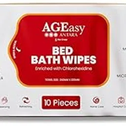 AGEasy (Max Group) Bath Wipes | Adult Wet Wipes | Adult Bath Wipes | Anti Bacterial | Ready To Use Cleansing Towels | Refreshing Sponge Bath Towel for Men & Women (10 count)-picture-34