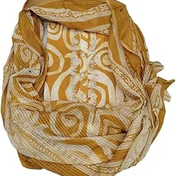 Unstitched Cotton Blend Salwar Suit Material Set for Women | Traditional Printed Dress Material with Embroidered Neck Design & Button Detailing | Elegant Fabric Set with Matching Dupatta-image-7