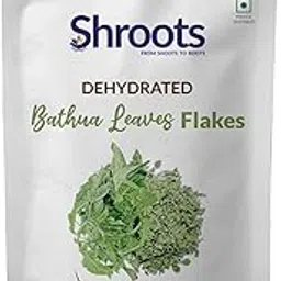 SHROOTS Dehydrated Bathua Leaves Flakes | 100% Natural & Nutrient-Rich | Dried Bathua for Cooking, Seasoning & Garnishing | No Preservatives, Pure & Aromatic | 30g Each (Pack of 1)-picture-12