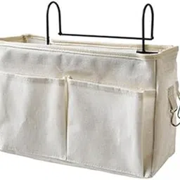 BNF®2xBedside Caddy Storage Bag for College Dorm 2 Side Hooks Pockets White|Home & Garden |Furniture|Slipcovers-picture-30