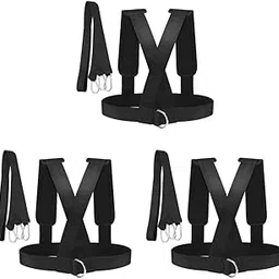 CALANDIS 3 x Sled Harness Tire Pulling Strap Fitness Resistance Training Workout Belt | Other Strength Training | Strength Training-picture-14