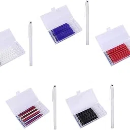 Merishopp 40pcs Heat Erasable Pens Refills for Quilting Sewing Dressmaking Black Crafts | Sewing | Other Sewing-image-2