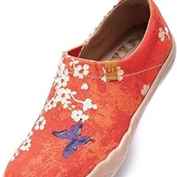 uin Women's Purple-Dream Art Painted Canvas Shoe Purple Color-picture-39