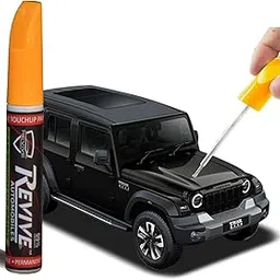 Mahindra Thar Roxx colors Revive touchup paint pen, factory Quality & matched 2K paint (Stealth Black (MM9408))-picture-44