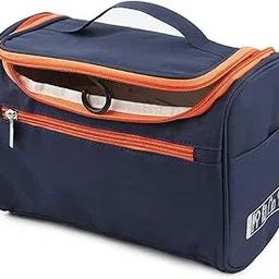 KESI Secret Treasure Extra Large Travel Makeup Organizer Bag for Women – Multifunctional Cosmetic Case with Hook | Portable Toiletry Kit, Vanity Bag & Storage Pouch for Skincare & Beauty (Navy Blue)-picture-28