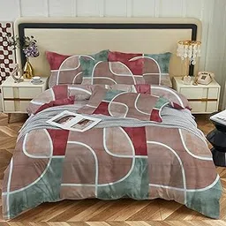 Sinoi Cotton 180 GSM Double Bedsheet with 2 Pillow Covers – Soft, Durable & Perfect for King Size (90x100 Inches)-picture-24