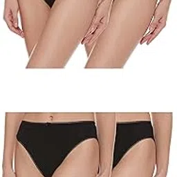 marks & spencer Womens Cotton Blend Solid High Rise High Leg Knicker (Pack of 5)-picture-22