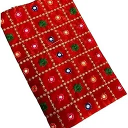 ethenic choice Women's/Girl's Unisex Banglori Silk Festival Wear Unstitched Blouse Material image 1
