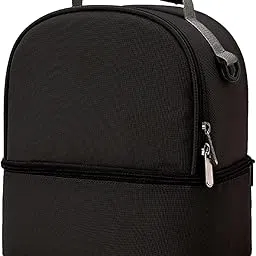 Mancro Breastmilk Cooler Bag with Ice Pack, Fits 6 Insulated Baby Bottles Up to 9 Ounce, Breast Milk Cooler for Nursing Mom (Black 1)-image-5