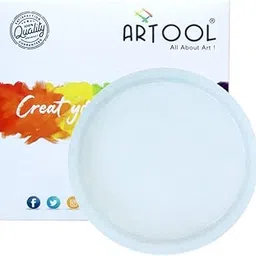 ARTOOL Round Resin Art Mold Creative DIY Multipurpose 3 Inch Silicone Coaster Epoxy Resin Round Frame Mould Set of 1 (A69)-picture-36