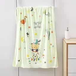 Mee Mee Micro Fiber Baby Bath Towel for New Born | Wash Cloth, Quick Absorbent, Extra Soft Cotton Towels for Kids/Toddlers/Infants/Babies, Pack of 1, Yellow 70X110 CM-image-72