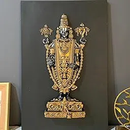 ARTOCITI Tirupati Balaji 3d Relief Mural Wall Art |Bronze Unframed Wall Sculpture For Living Room,Home Decore, Pooja Room,Office | Ready To Hang(18X12 inches)-picture-15