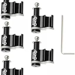 MERISHOPP 2xBike Cable Guide Hydraulic Brake Line Holder Hose Wire Clips Clamps Black-picture-43