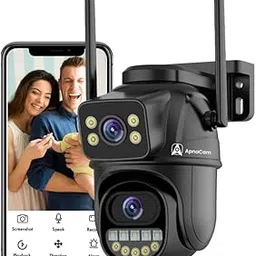 5+5MP UHD WiFi Outdoor Dual Lens PTZ Security Camera | Mini Bullet + PTZ Dual Screen View | ICSEE App Support | Smart Night Vision, Motion Detection & Two-Way Audio | 128GB Storage | 4 Channel-picture-21
