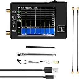 Upgraded TinySA Spectrum Analyzer,MF/HF/VHF UHF Input for 0.1MHZ-350MHZ and UHF Input for 240MHZ-960MHZ,Signal Generator 2.8 inch Touchscreen-picture-11