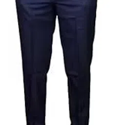 Classic Fit Formal Dress Pants, Royal Blue, Straight Leg, Professional Wear, Business Casual Trousers with Side Pockets,Style-19-picture-10