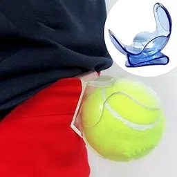UJEAVETTE® Transparent Tennis Ball Clip Training Gear Abs Tennis Ball Clip Holder Blue-image-8