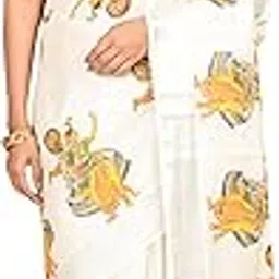 a.s.lakxagan textiles Women’s Kerala Cotton Saree – Tissue Pattern Saree-picture-34