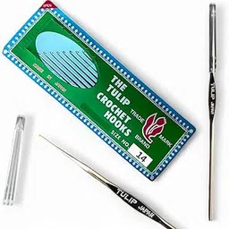 Tulip Needle(Size-14(0.50 mm)|Tulip Crochet Needle|Tulip Brand Needle for aari Embroidery Work|Aari Work Needle Tulip Brand|Aari Work Needle Set Tulip Brand|Steel Crochet Needle| (Pack of 1)-picture-30