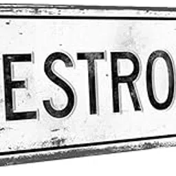 Homebody Accents Outdoor Restroom 6"x16" Metal Sign, Retro, Restroom, Rustic, Guaranteed Not to Fade for 4 Years-picture-47