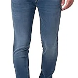 spykar Blue Mid Rise Tapered Fit Jeans for Men-picture-40
