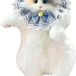 enakshi (label) Stuffed Cat Doll Backpack Lightweight Toy Knapsack for Dating Pet Lover Gift Blue Neckwear|Clothing, Shoes & Accessories-picture-13