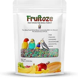 Congo® Fruitoze Fruit Treat Sticks | for Finch, Lovebird, Budgerigar, Cockatiel, Conure, Monk and Other Small Size Birds | Natural, No Chemical, Non-Toxic | 300g-picture-17