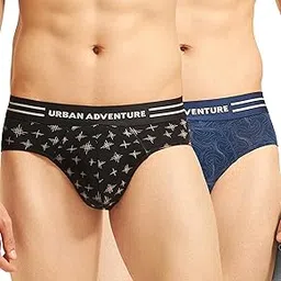 Anti Bacterial Premium Micro Modal Spandex Printed Brief Underwear for Men with No Marks Waistband and StayFresh Treatment-image-50